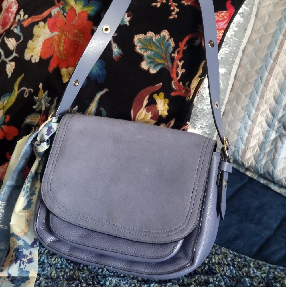 Kate Spade Periwickle Suede and Leather Bag